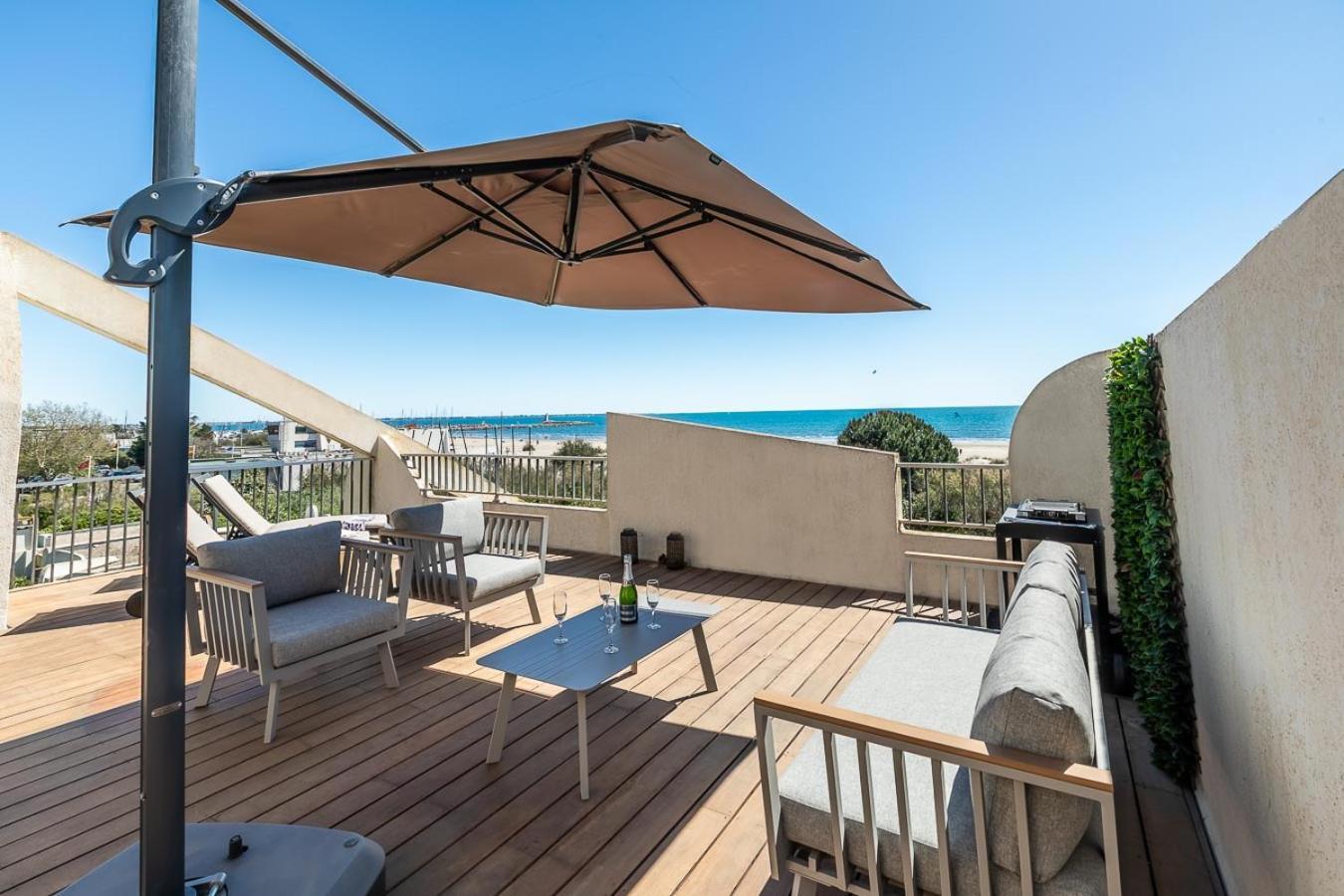 Suite Terrasse Xxl - Front De Mer - Parking - Ambiance Plage La Grande Motte Exteriér fotografie